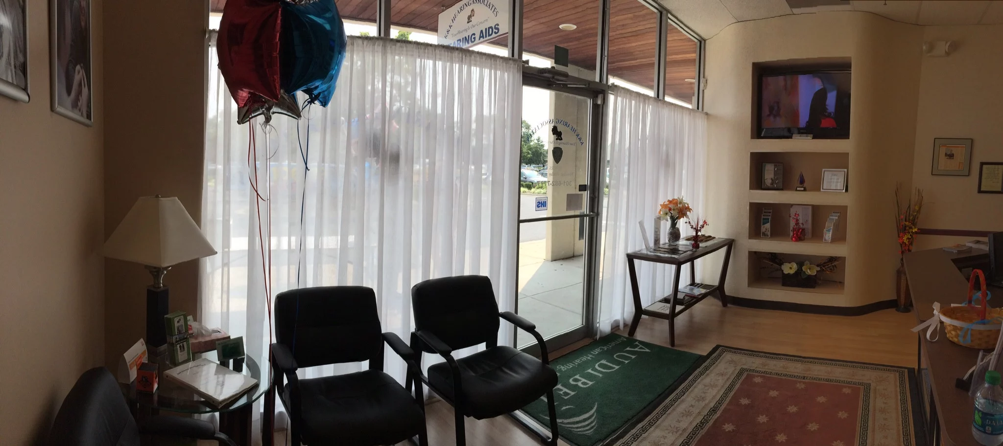 waiting room at K&K Hearing Associates in Frederick